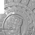 Incripciones mayas en un modelo matematico obtenido de una digitalización 3d por un escaner ATOS CORE de GOM