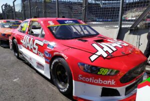 Automovil De La Escuderia ANVI MOTORSPORT Con Los Logotipos De CIMCo Y TopSolid Antes De La Carrera De La Gran Final De La NASCAR PEAK México 2019 En El Autodromo Hermanos Rodriguez De La Ciudad De México