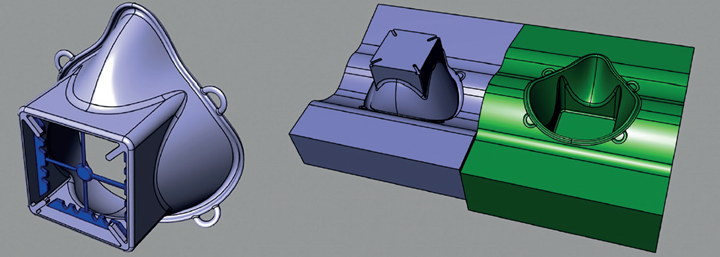 Imagen 3. Primer CAD y particiones.