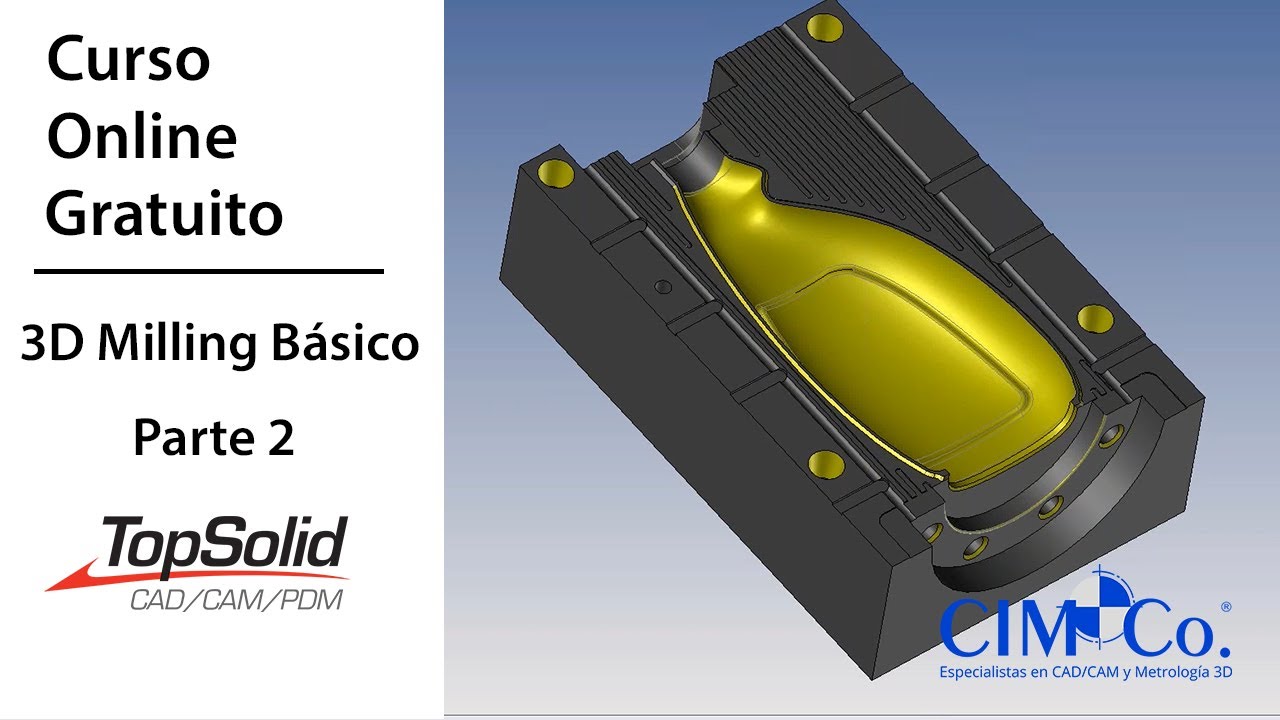 imagen miniatura de un curso online de milling 3d en topsolid 2