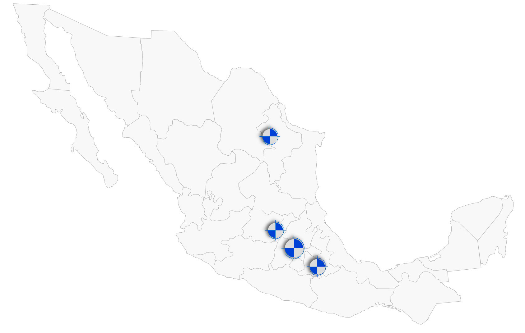 sucursales de cimco dentro de la republica mexicana