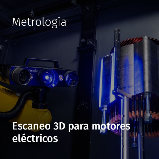 Escaneo 3D para motores eléctricos