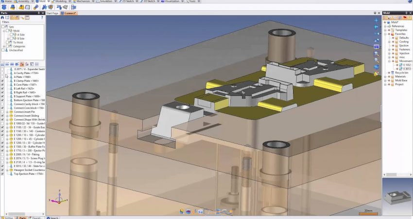 TopSolid’Mold módulo CAD/CAM